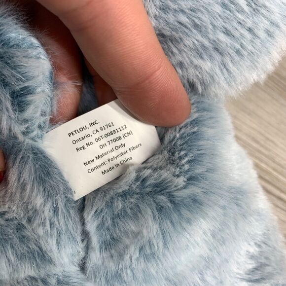 Dog Toy  12" Rabbit Promo Blue Bunny PetLou - Picture 6 of 7